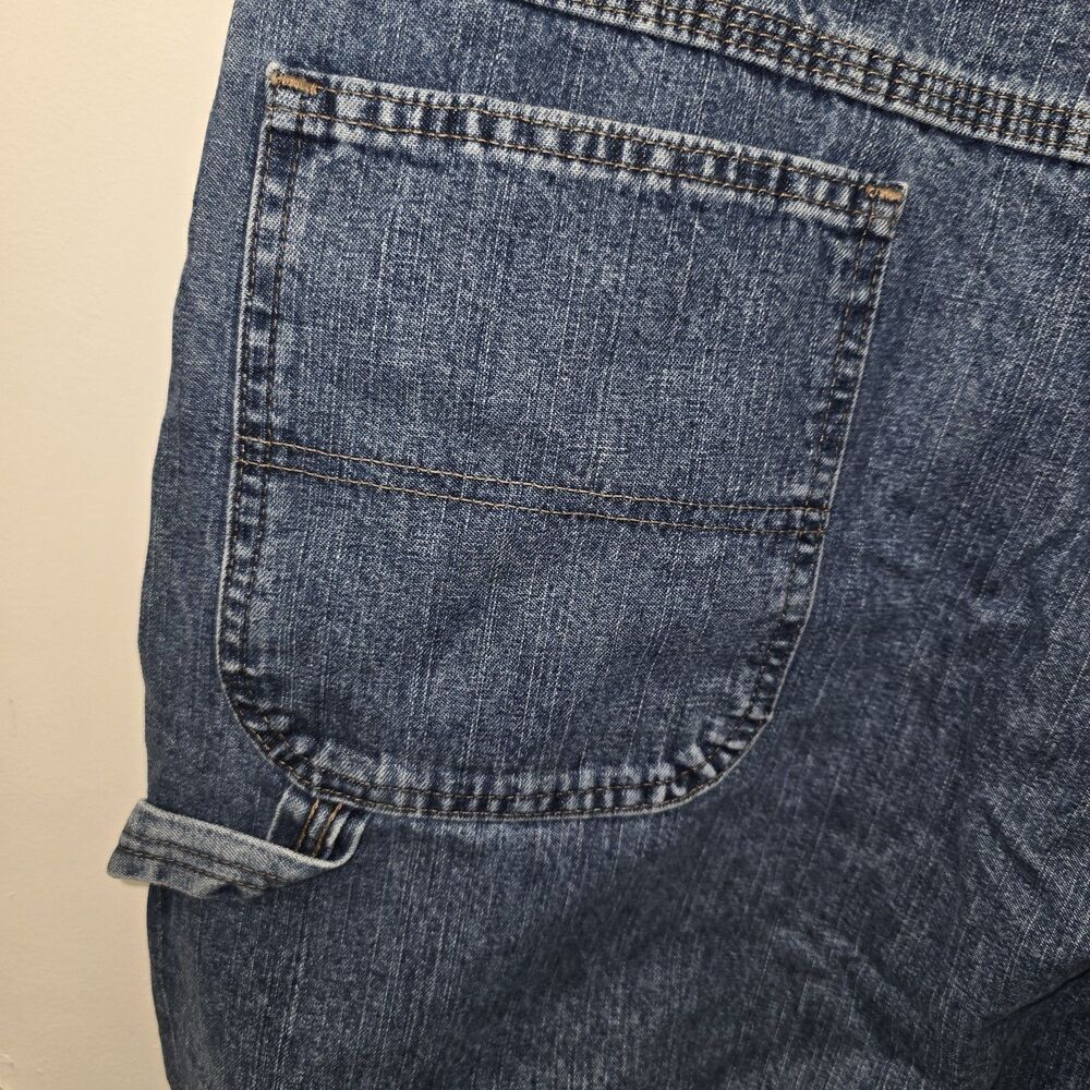Vtg Wrangler Men's 100% Cotton Carpenter Work Denim Blue Jeans Size 42x30 (C27) - Picture 8 of 9